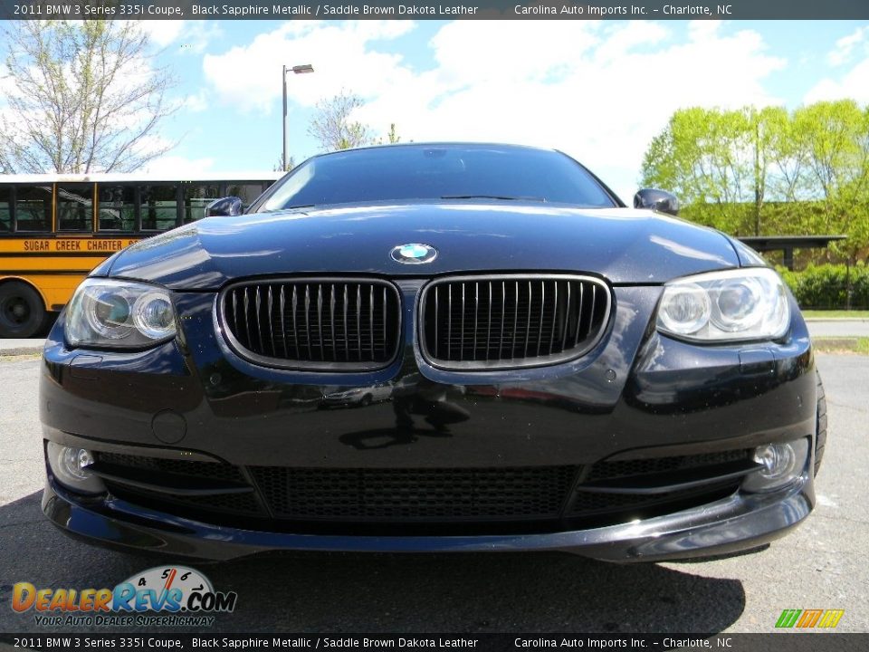 2011 BMW 3 Series 335i Coupe Black Sapphire Metallic / Saddle Brown Dakota Leather Photo #4