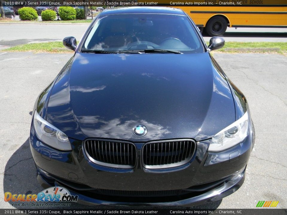 2011 BMW 3 Series 335i Coupe Black Sapphire Metallic / Saddle Brown Dakota Leather Photo #5