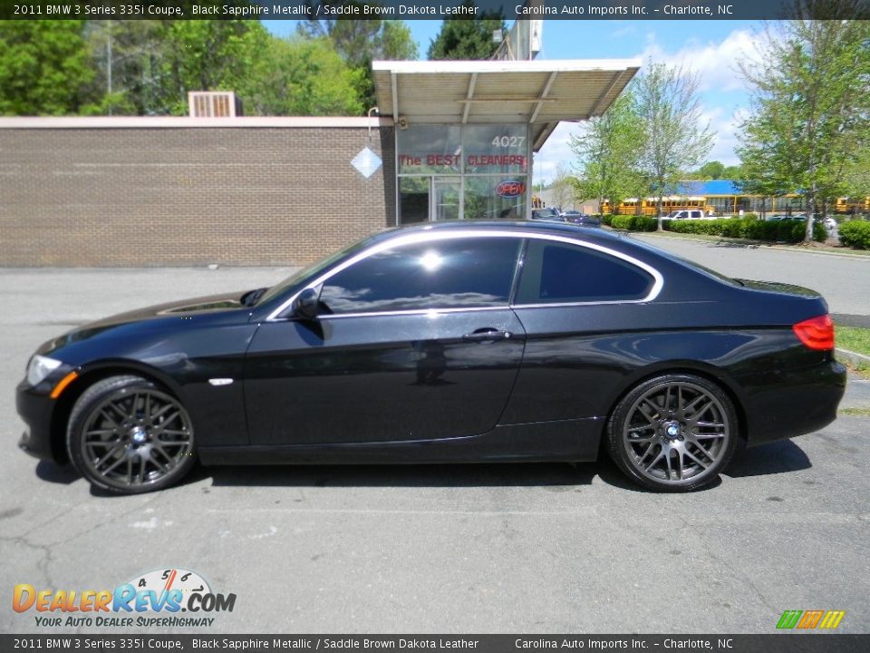 2011 BMW 3 Series 335i Coupe Black Sapphire Metallic / Saddle Brown Dakota Leather Photo #7
