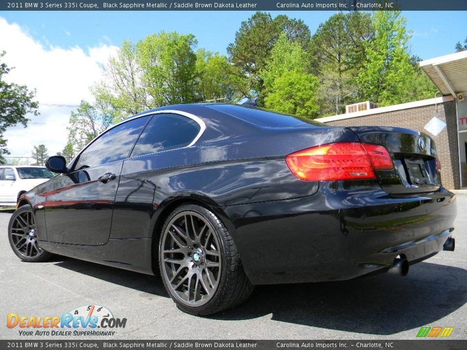 2011 BMW 3 Series 335i Coupe Black Sapphire Metallic / Saddle Brown Dakota Leather Photo #8
