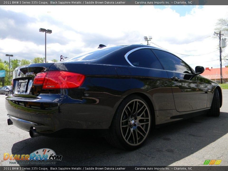 2011 BMW 3 Series 335i Coupe Black Sapphire Metallic / Saddle Brown Dakota Leather Photo #10