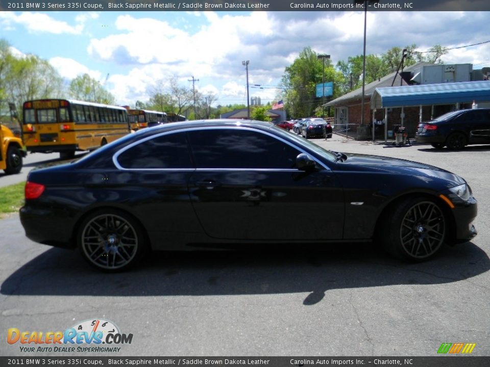 2011 BMW 3 Series 335i Coupe Black Sapphire Metallic / Saddle Brown Dakota Leather Photo #11