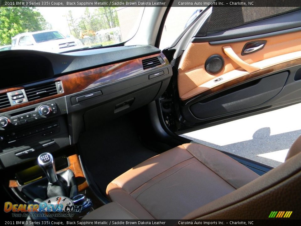 2011 BMW 3 Series 335i Coupe Black Sapphire Metallic / Saddle Brown Dakota Leather Photo #14