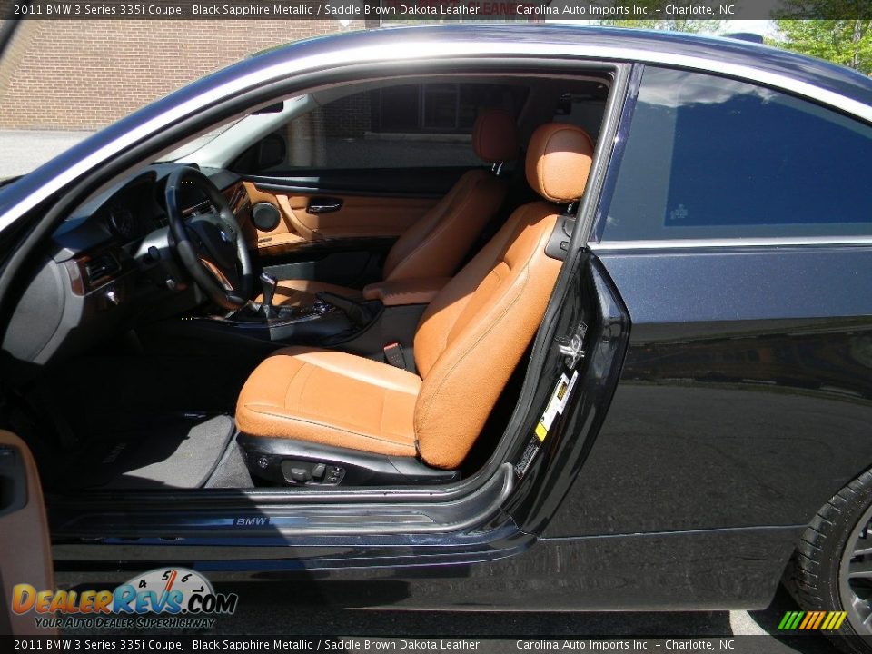2011 BMW 3 Series 335i Coupe Black Sapphire Metallic / Saddle Brown Dakota Leather Photo #18