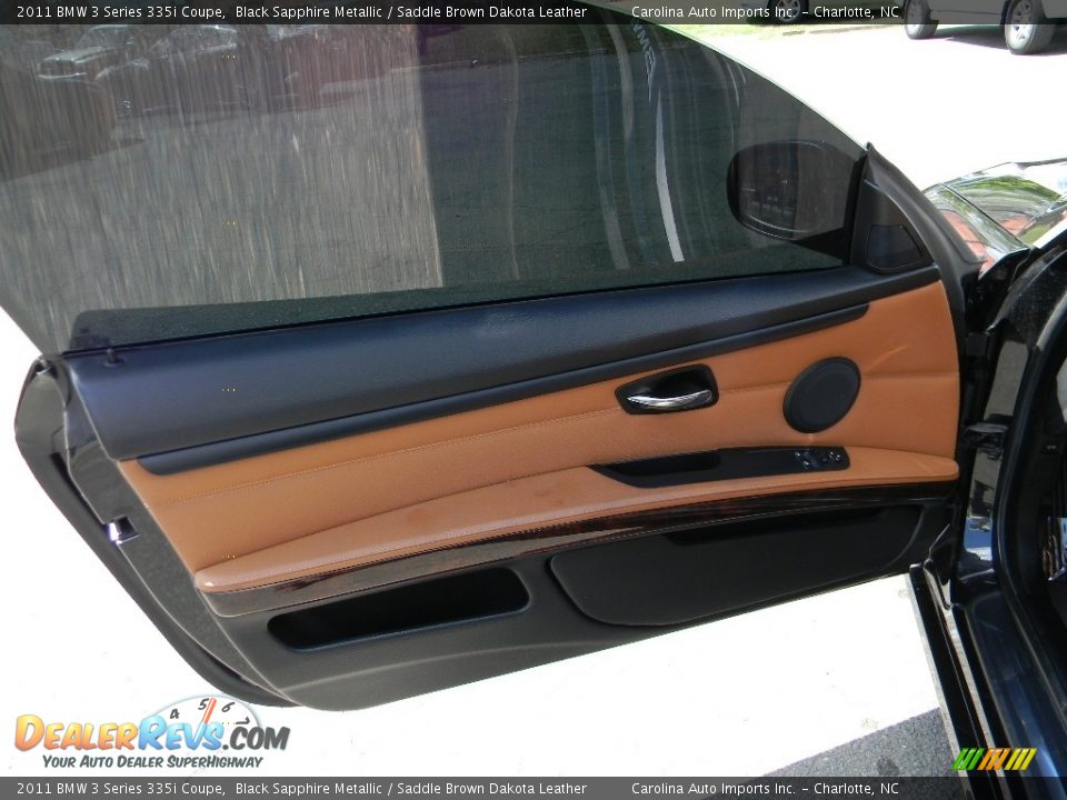 2011 BMW 3 Series 335i Coupe Black Sapphire Metallic / Saddle Brown Dakota Leather Photo #19