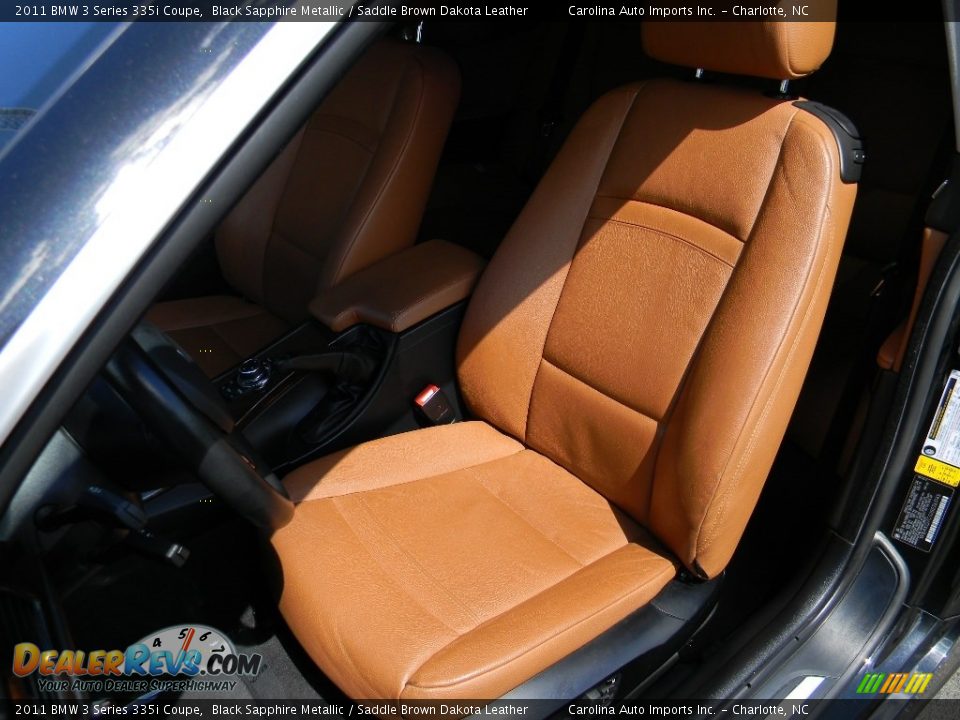 2011 BMW 3 Series 335i Coupe Black Sapphire Metallic / Saddle Brown Dakota Leather Photo #20