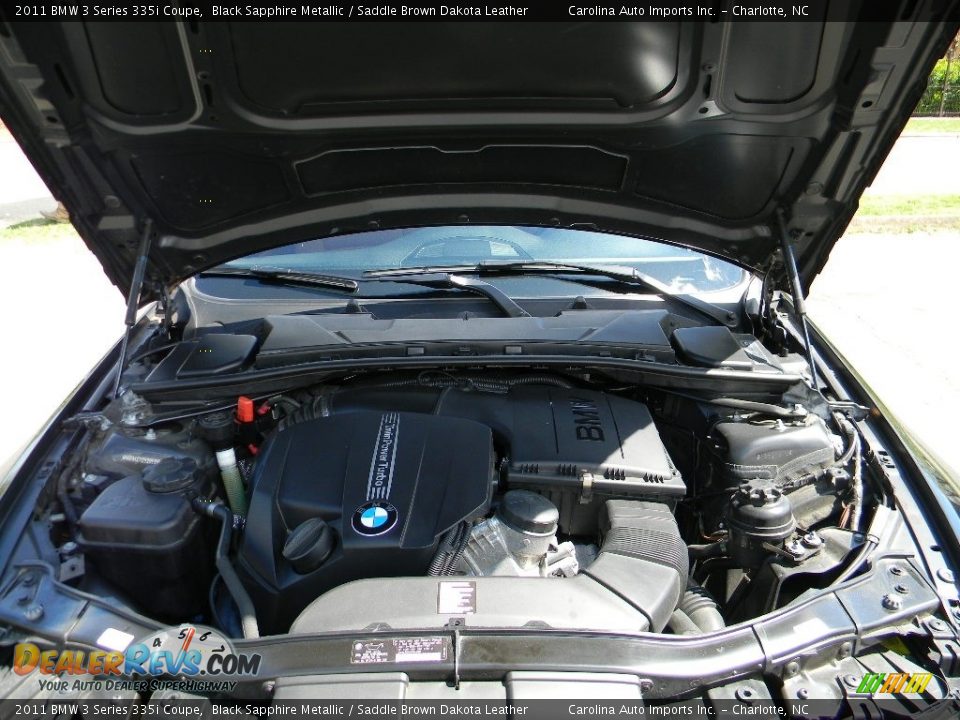 2011 BMW 3 Series 335i Coupe Black Sapphire Metallic / Saddle Brown Dakota Leather Photo #25