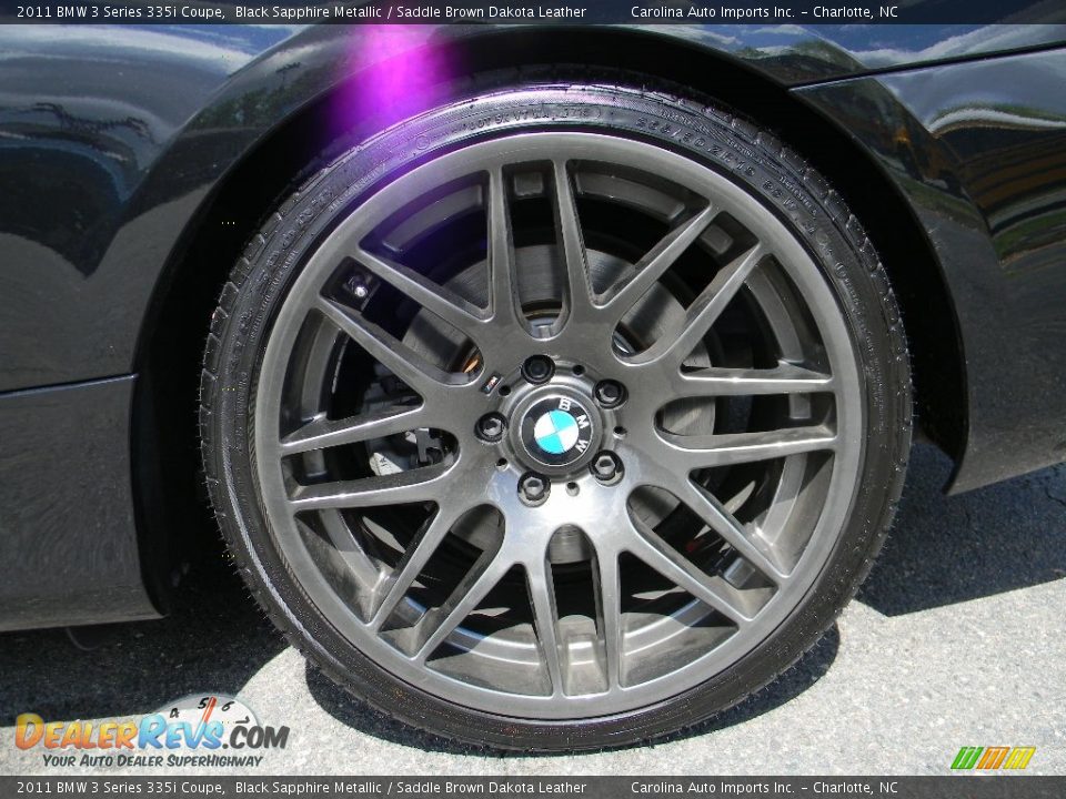 2011 BMW 3 Series 335i Coupe Black Sapphire Metallic / Saddle Brown Dakota Leather Photo #26