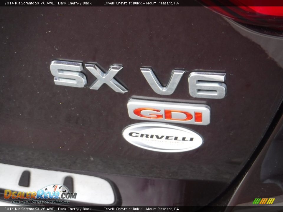 2014 Kia Sorento SX V6 AWD Dark Cherry / Black Photo #10