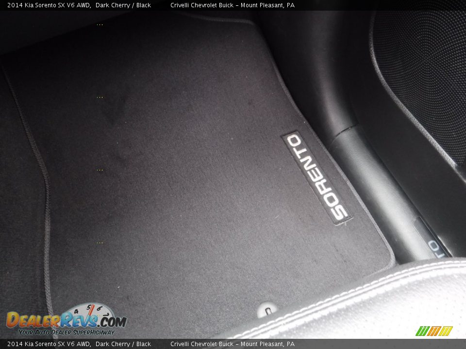 2014 Kia Sorento SX V6 AWD Dark Cherry / Black Photo #31