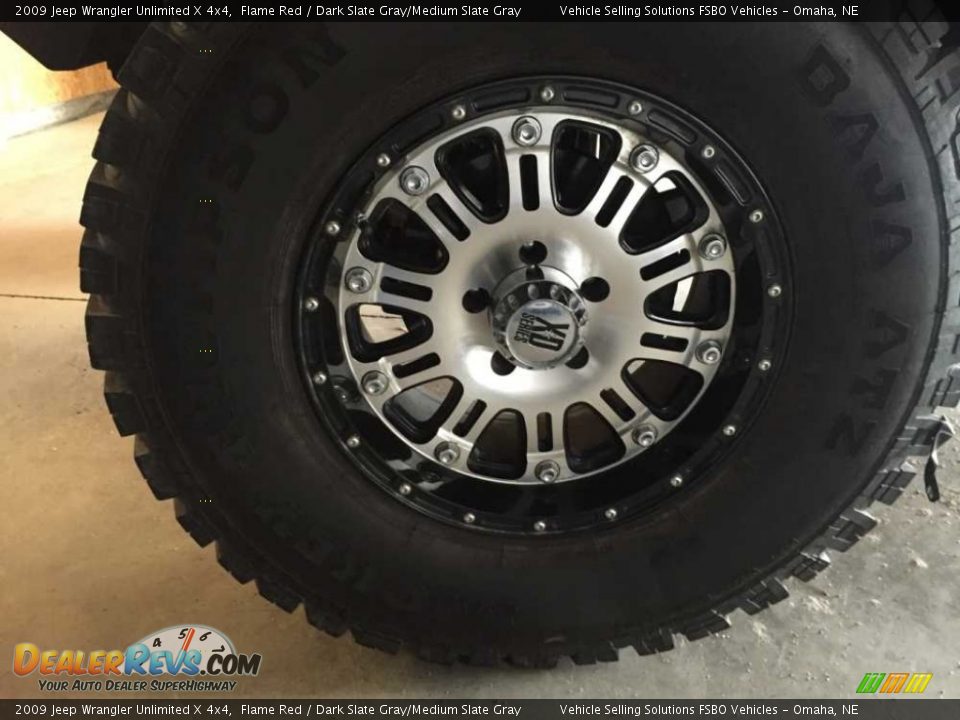2009 Jeep Wrangler Unlimited X 4x4 Flame Red / Dark Slate Gray/Medium Slate Gray Photo #17