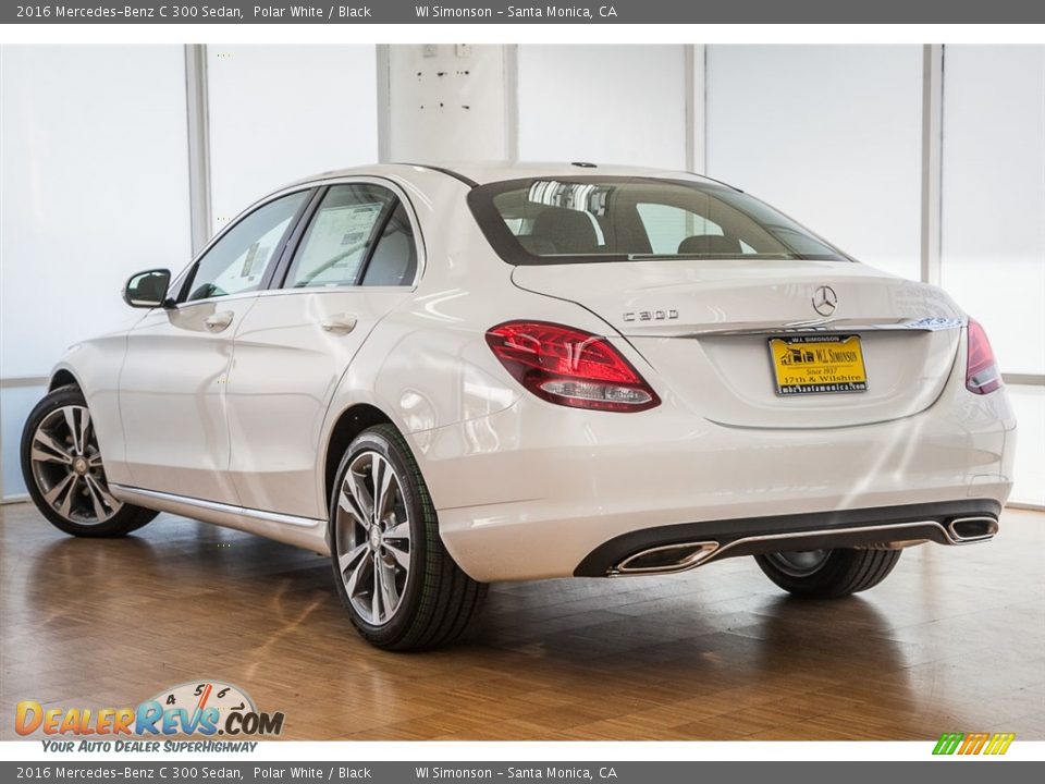 2016 Mercedes-Benz C 300 Sedan Polar White / Black Photo #3