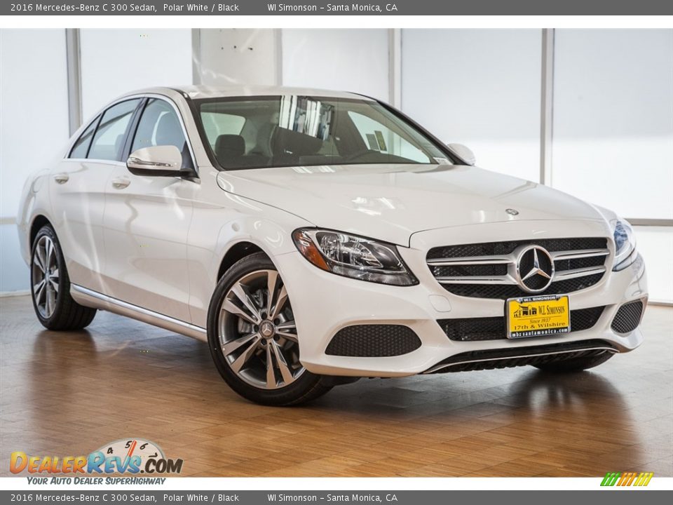 2016 Mercedes-Benz C 300 Sedan Polar White / Black Photo #12