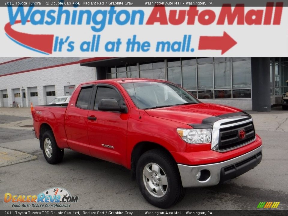 2011 Toyota Tundra TRD Double Cab 4x4 Radiant Red / Graphite Gray Photo #1
