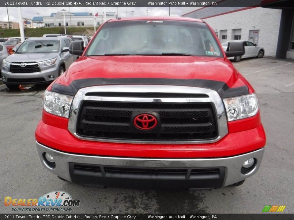 2011 Toyota Tundra TRD Double Cab 4x4 Radiant Red / Graphite Gray Photo #5