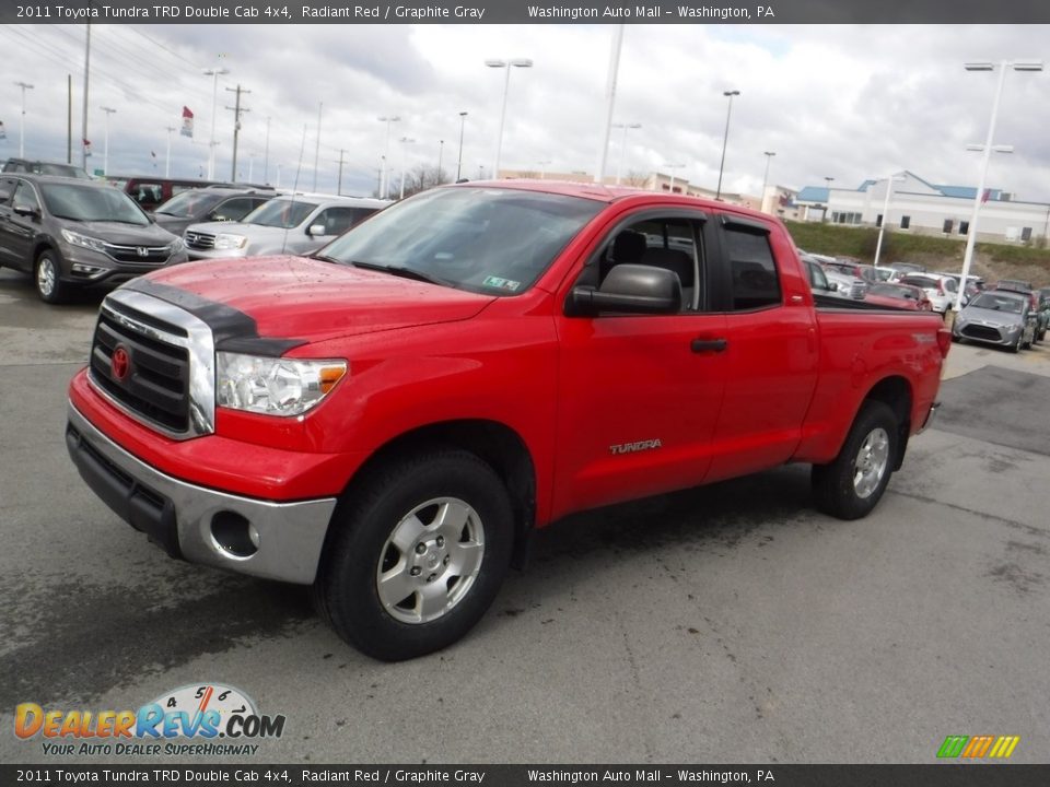 2011 Toyota Tundra TRD Double Cab 4x4 Radiant Red / Graphite Gray Photo #6