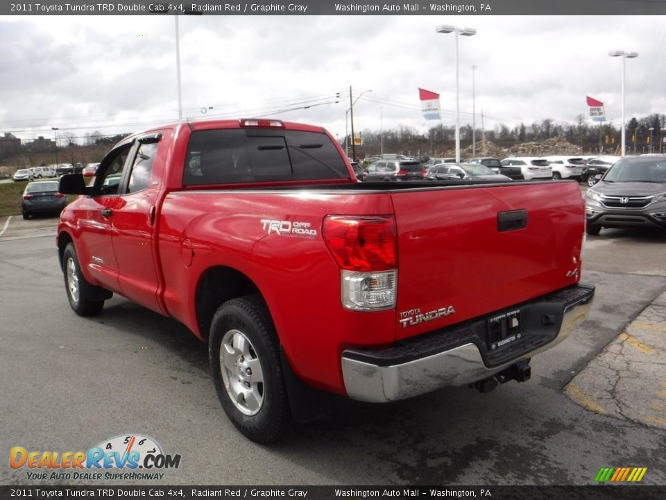 2011 Toyota Tundra TRD Double Cab 4x4 Radiant Red / Graphite Gray Photo #8