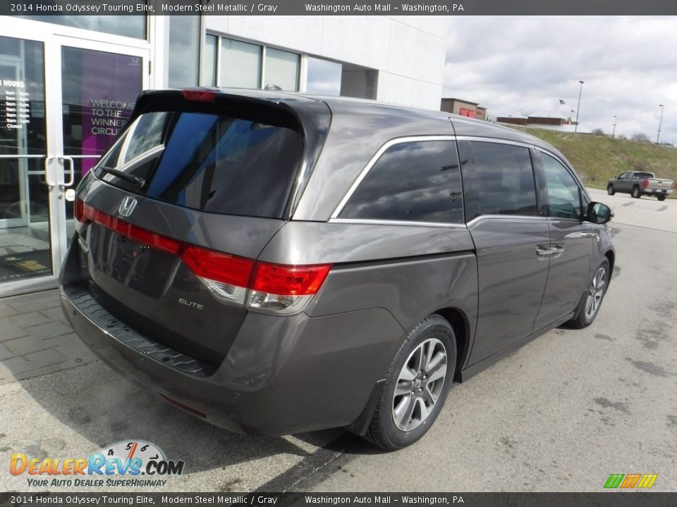 2014 Honda Odyssey Touring Elite Modern Steel Metallic / Gray Photo #9