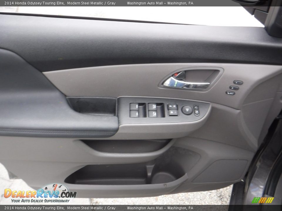 2014 Honda Odyssey Touring Elite Modern Steel Metallic / Gray Photo #15