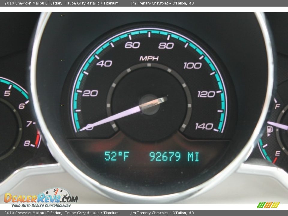 2010 Chevrolet Malibu LT Sedan Taupe Gray Metallic / Titanium Photo #14