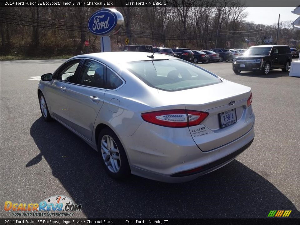 2014 Ford Fusion SE EcoBoost Ingot Silver / Charcoal Black Photo #5
