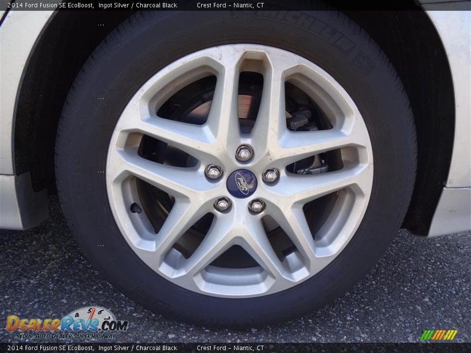 2014 Ford Fusion SE EcoBoost Ingot Silver / Charcoal Black Photo #9