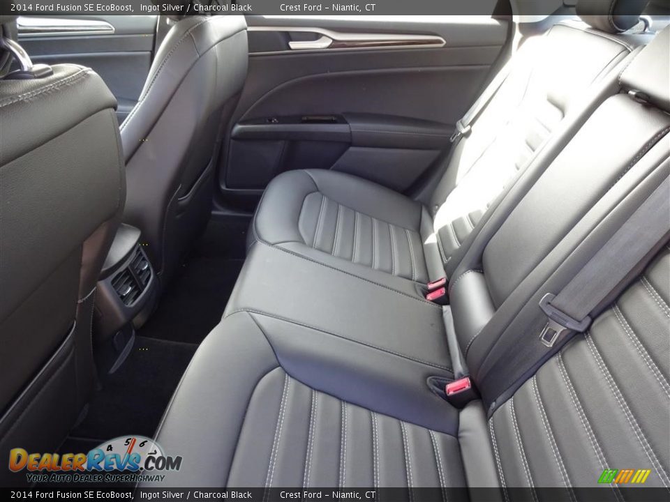 2014 Ford Fusion SE EcoBoost Ingot Silver / Charcoal Black Photo #13
