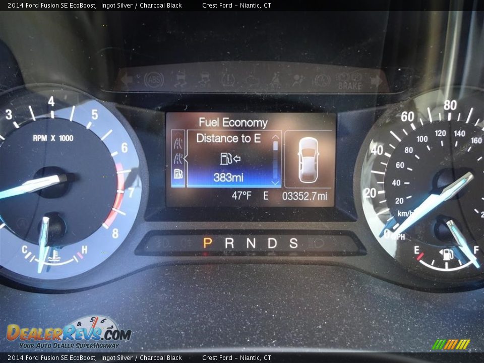 2014 Ford Fusion SE EcoBoost Ingot Silver / Charcoal Black Photo #14
