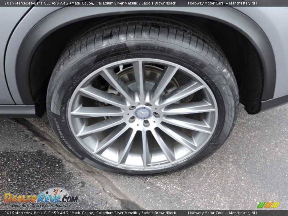 2016 Mercedes-Benz GLE 450 AMG 4Matic Coupe Palladium Silver Metallic / Saddle Brown/Black Photo #5