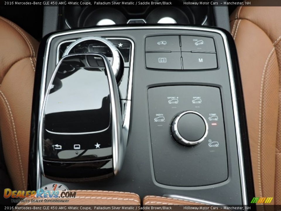 2016 Mercedes-Benz GLE 450 AMG 4Matic Coupe Palladium Silver Metallic / Saddle Brown/Black Photo #17