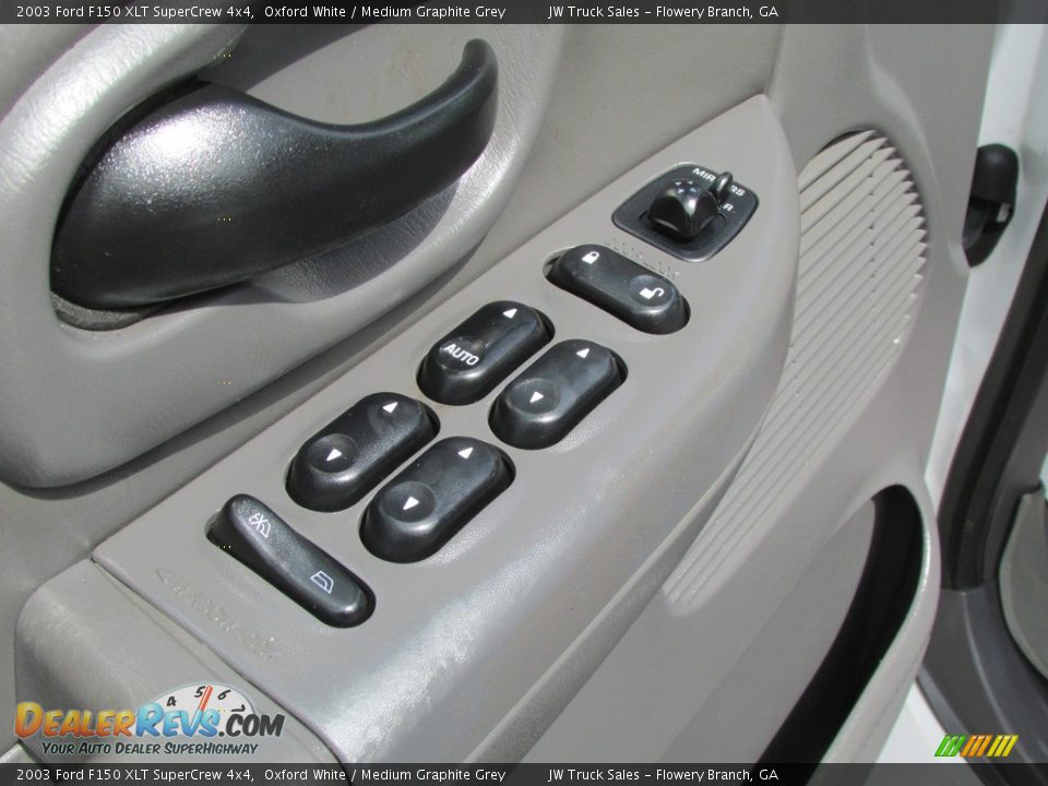2003 Ford F150 XLT SuperCrew 4x4 Oxford White / Medium Graphite Grey Photo #15