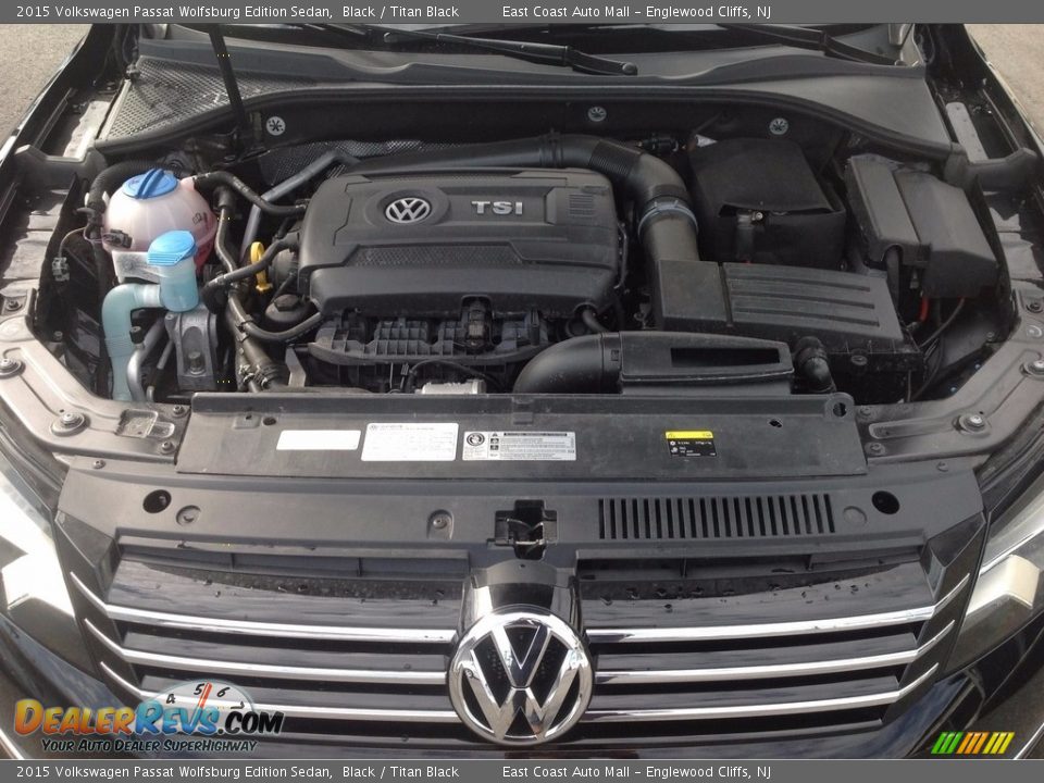 2015 Volkswagen Passat Wolfsburg Edition Sedan Black / Titan Black Photo #15