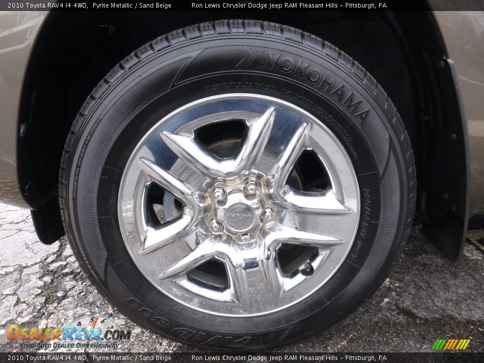 2010 Toyota RAV4 I4 4WD Pyrite Metallic / Sand Beige Photo #10