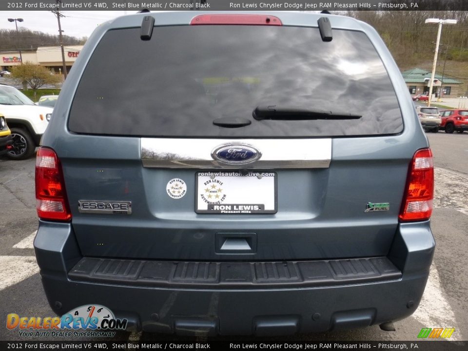 2012 Ford Escape Limited V6 4WD Steel Blue Metallic / Charcoal Black Photo #4