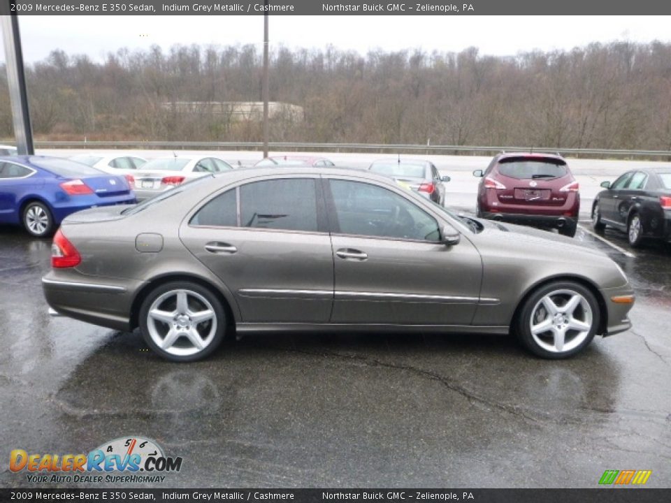 2009 Mercedes-Benz E 350 Sedan Indium Grey Metallic / Cashmere Photo #7