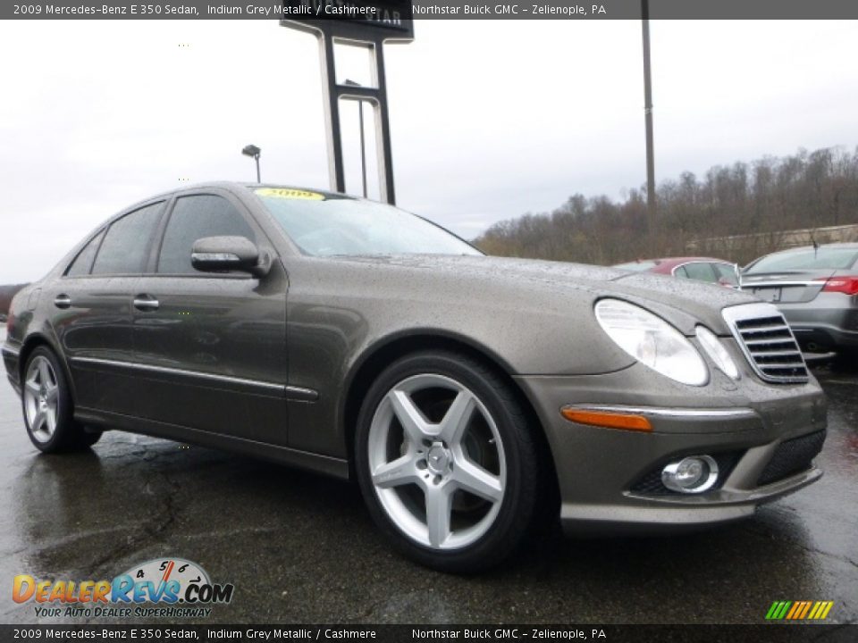 2009 Mercedes-Benz E 350 Sedan Indium Grey Metallic / Cashmere Photo #9