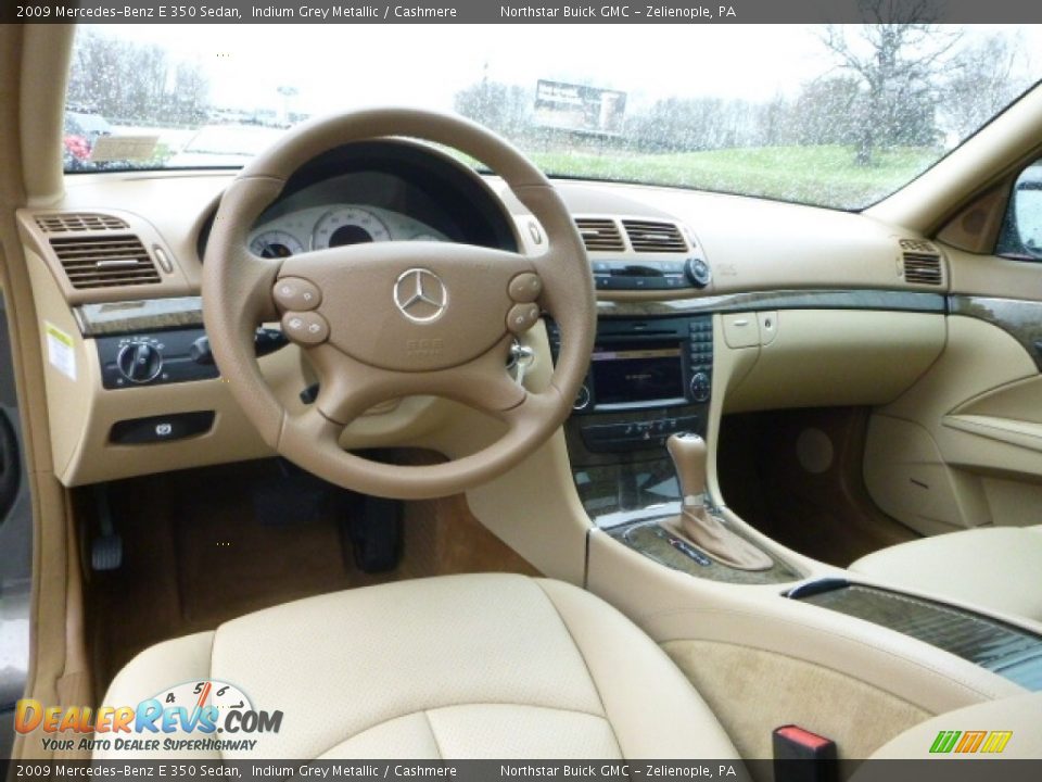 2009 Mercedes-Benz E 350 Sedan Indium Grey Metallic / Cashmere Photo #16