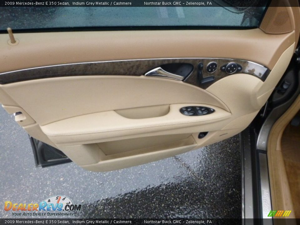 2009 Mercedes-Benz E 350 Sedan Indium Grey Metallic / Cashmere Photo #17