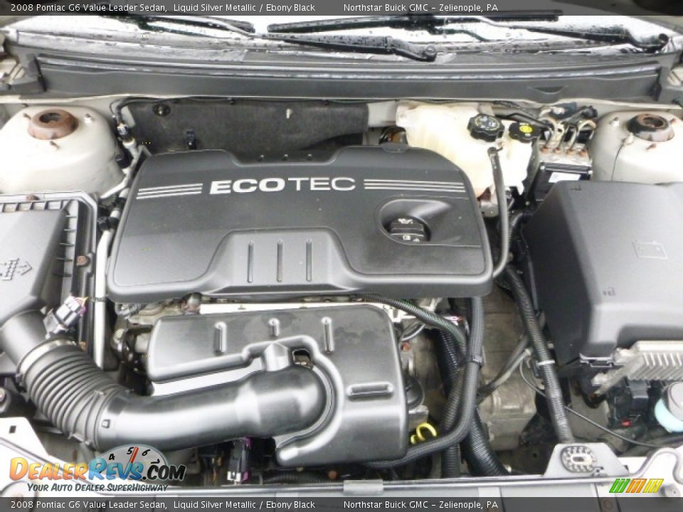 2008 Pontiac G6 Value Leader Sedan Liquid Silver Metallic / Ebony Black Photo #18