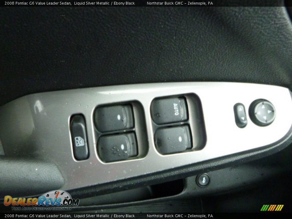 2008 Pontiac G6 Value Leader Sedan Liquid Silver Metallic / Ebony Black Photo #23