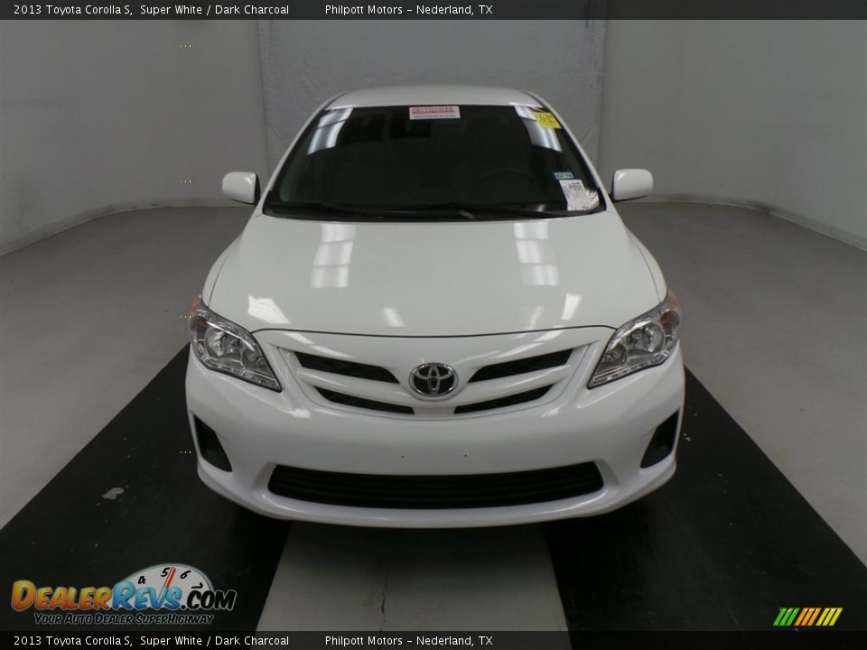 2013 Toyota Corolla S Super White / Dark Charcoal Photo #2