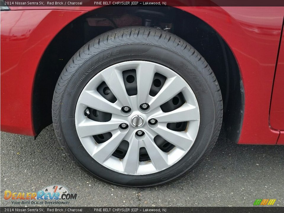 2014 Nissan Sentra SV Red Brick / Charcoal Photo #28