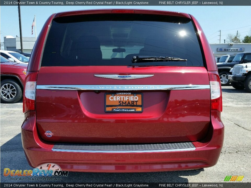 2014 Chrysler Town & Country Touring Deep Cherry Red Crystal Pearl / Black/Light Graystone Photo #6
