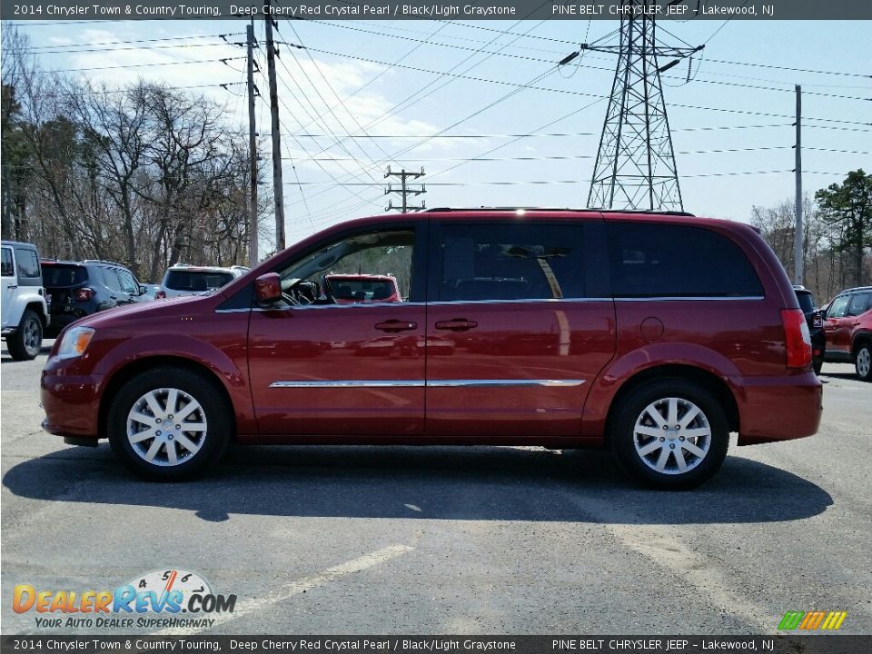 2014 Chrysler Town & Country Touring Deep Cherry Red Crystal Pearl / Black/Light Graystone Photo #8