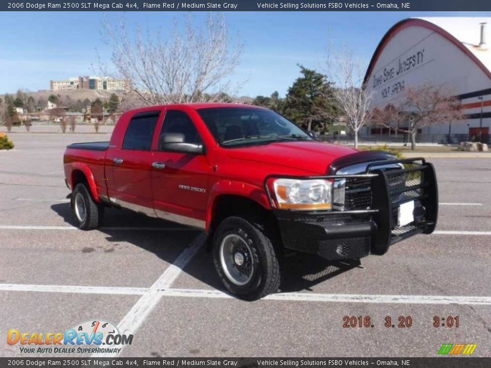 2006 Dodge Ram 2500 SLT Mega Cab 4x4 Flame Red / Medium Slate Gray Photo #1