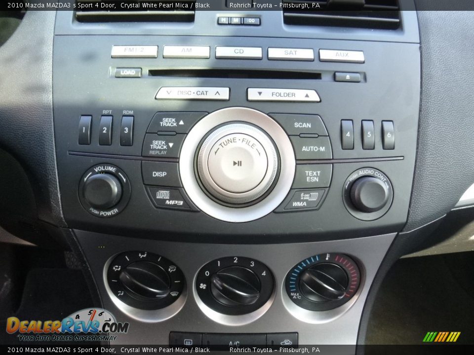 2010 Mazda MAZDA3 s Sport 4 Door Crystal White Pearl Mica / Black Photo #24