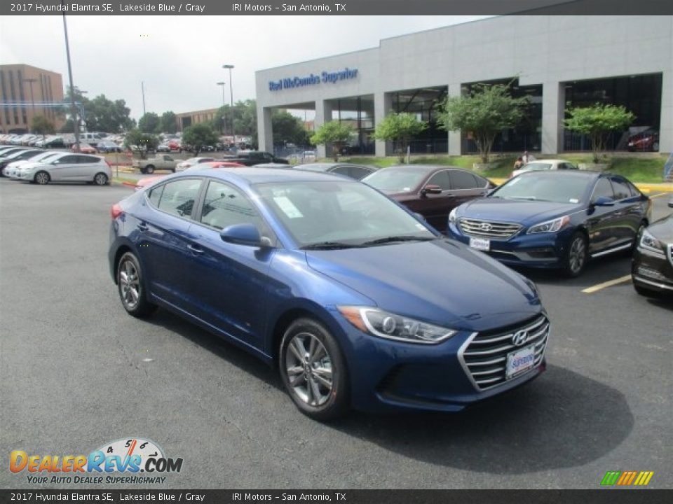 2017 Hyundai Elantra SE Lakeside Blue / Gray Photo #1