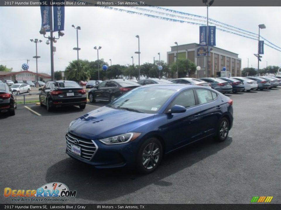 2017 Hyundai Elantra SE Lakeside Blue / Gray Photo #3