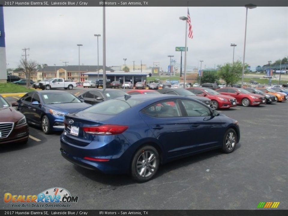 2017 Hyundai Elantra SE Lakeside Blue / Gray Photo #7