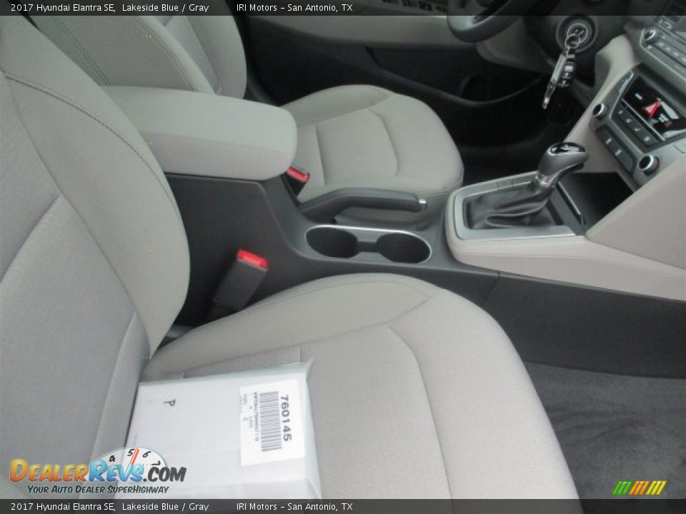 2017 Hyundai Elantra SE Lakeside Blue / Gray Photo #12